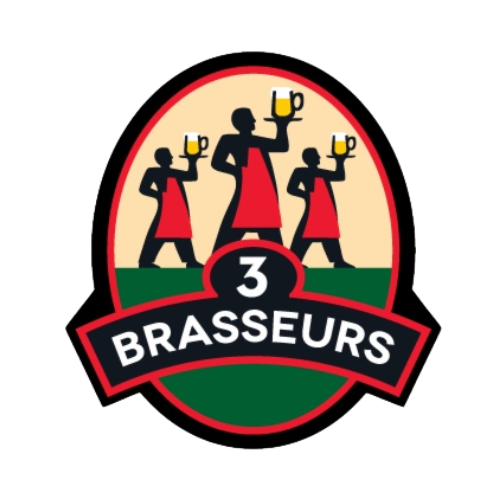 logo les trois brasseurs je vends ma licence IV